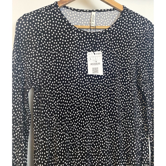 Stradivarius Polka Dot Pleated Mini Dress - Picture 4 of 5